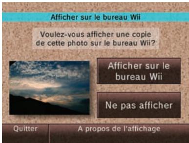 NINTENDO WII - ■ Afficher des photos sur le bureau Wii - 2