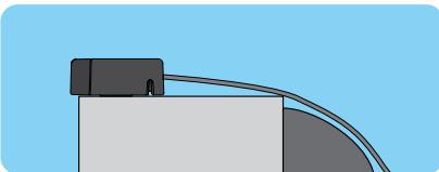 NINTENDO WII MINI - Installation du capteur sur I'ecran - 3