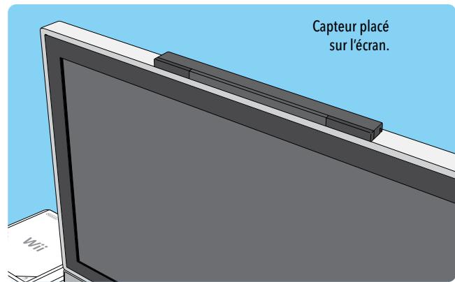 NINTENDO WII MINI - Placer le capteur - 1