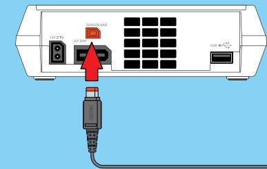NINTENDO WII MINI - Brancher le capteur - 1