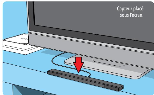 NINTENDO WII MINI - Placer le capteur - 2