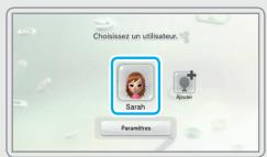 NINTENDO WII U PREMIUM - Écran de sélection de l'utilisateur - 1
