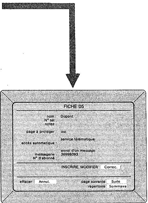 FRANCE TELECOM MINITEL 12 - Préparation de l'en-tête d'un message pour son envoi dans un répondeur télématique - 3