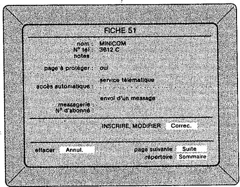 FRANCE TELECOM MINITEL 12 - Préparation de l'en-tête d'un message pour son envoi dans une messagerie - 4