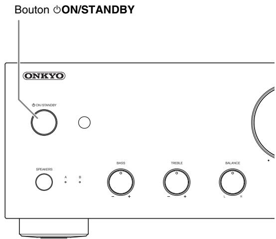 ONKYO A-9030 S - Mise sous tension de l'amplificateur intégré - 1