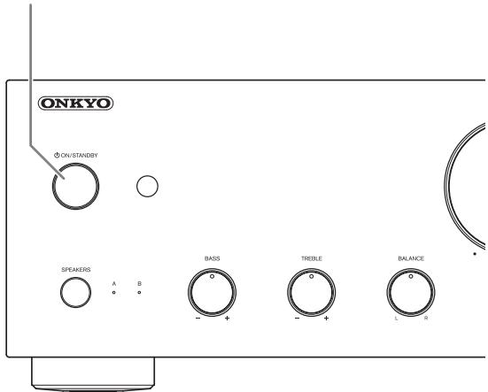 ONKYO A-9030 S - Encendido y apagado del amplificador integrado - 1