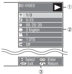 ONKYO BDSP309 - Commandes des fonctions - 1