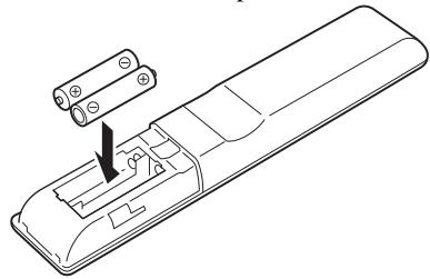 ONKYO C-7030,  C-7070,  C7030 NOIR - Colocacion de las pilas - 2