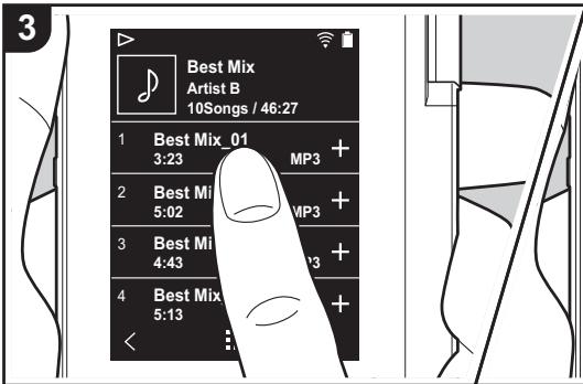 ONKYO DP-S1 - Listening to music from the "Library" - 3