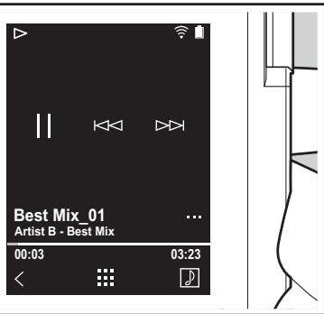 ONKYO DP-S1 - Pour écouter la musique à partir de "Bibliothèque" - 4