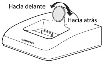 ONKYO DS-A4 - ■ Ajustar el adaptor del iPod/iPhone - 1