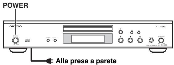 ONKYO DX-7355 - Accensione dell'unità DX-7355 - 1