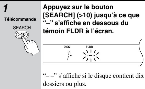 ONKYO DXC390 - Choix de dossiers et plages MP3 par numéro - 1