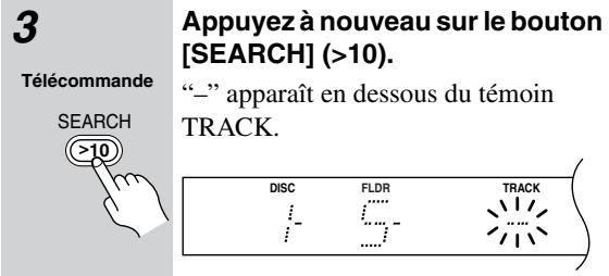 ONKYO DXC390 - Choix de dossiers et plages MP3 par numéro - 3