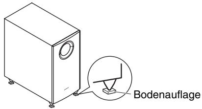 ONKYO HT-S4505 - Verwendung der Bodenauflagen für den Subwoofer - 1