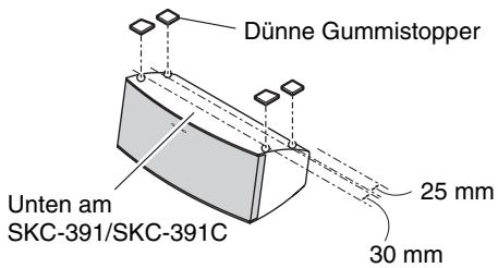 ONKYO HT-S4505 - Verwendung der Gummistopper für eine stabilere Plattform - 2