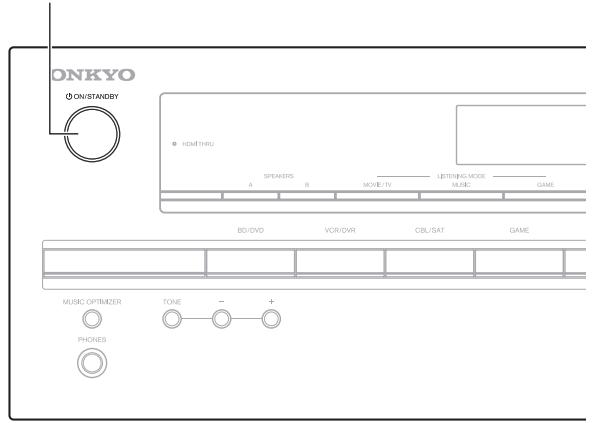ONKYO HT-S4505 - Mise sous/hors tension de l'Ampli-tuner AV - 1