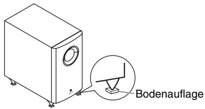 ONKYO HT-S6505 - Verwendung der Bodenauflagen für den Subwoofer - 1