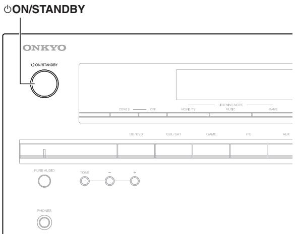 ONKYO HT-S6505 - Mise sous/hors tension de l'Ampli-tuner AV - 1