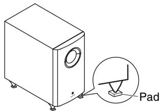 ONKYO HT-S6505 - Using the Floor Pads for Subwoofer - 1