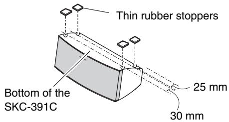 ONKYO HT-S6505 - Using the Rubber Stoppers for a More Stable Platform - 2