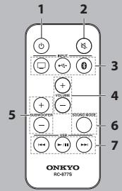 ONKYO LS-T10 - Comment remplacer les pilles de la télécommande - 2