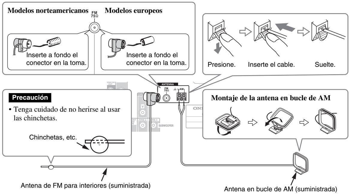 ONKYO PR-SC5509 - Conexión de las antennas - 1