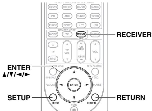 ONKYO PR-SC5509 - Procedimientos comunes en el menu de configuración - 1