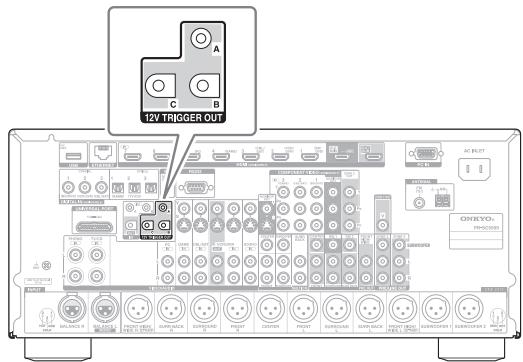 ONKYO PR-SC5509 - Utilisation des déclenchements 12 V - 1