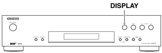 ONKYO T-4030 - Visualización de información de radio DAB - 1