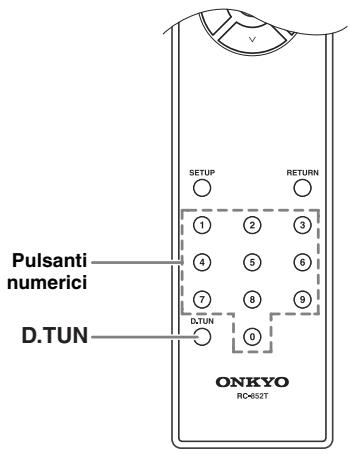 ONKYO T-4030 - Sintonizzazione sulle stazioni attraverso la frequenza - 1