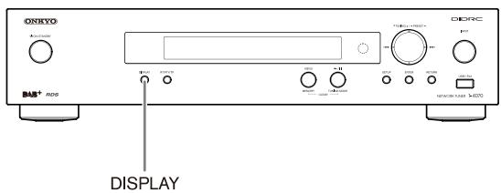 ONKYO T-4070 - Visualización de información de radio DAB - 1