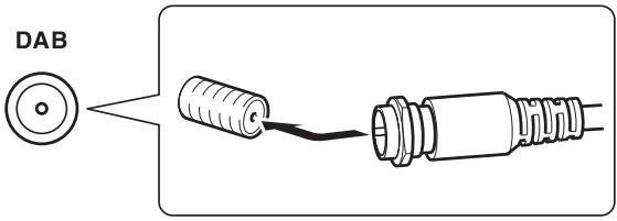 ONKYO T-4070 - Atornille el conector de la antenna DAB incluida al jack DAB ANTENNA. - 1
