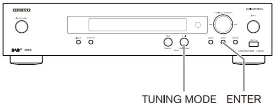 ONKYO T-4070 - Mode de recherche de stations DAB - 1