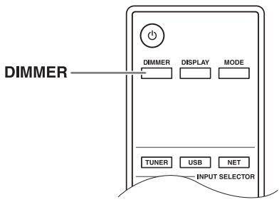 ONKYO T-4070 - Impostazione della luminosità del display - 1