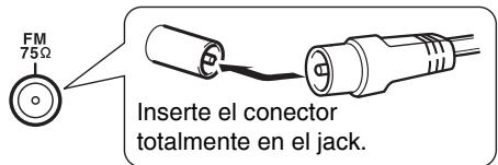 ONKYO T-4070 - Coloque la antenna de FM, tal como se muestra. - 1