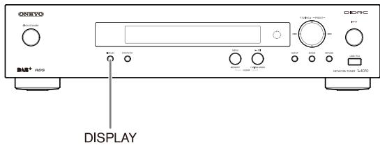 ONKYO T-4070 - Visualizzazione delle informazioni radio DAB - 1
