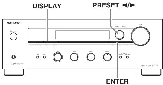 ONKYO TX-8020,  TX 8020 - Recherche de station par type (PTY) - 1