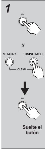 ONKYO TX-8255 - Configuración de la fase de Frequencia AM (no para modelos norteamericanos y europeos) - 1