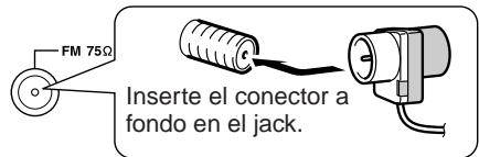 ONKYO TX-8255 - Conexión de la antenna FM de interiores - 1