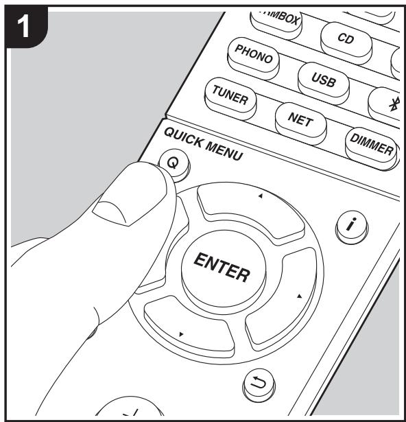 ONKYO TX-L50 - Quick Menu - 1