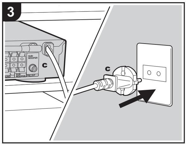 ONKYO TX-L50 - Collegare gli altri cavi - 3