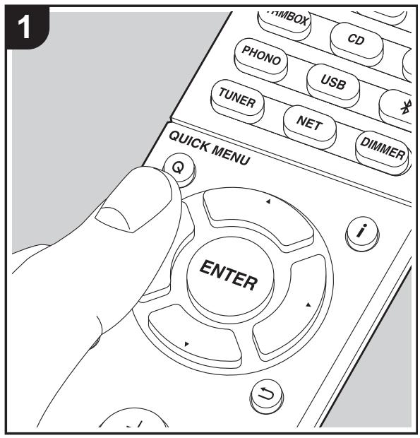 ONKYO TX-L50 - Snabbmeny - 1