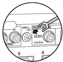 ONKYO TX-L50 - Ansluta en skiv spelare - 1