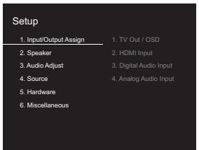 ONKYO TX-L50 - Menu setup - 2