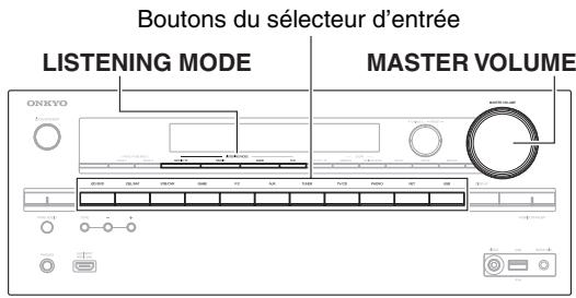 ONKYO TX-NR717, TXNR717 - Lecture depuis l'appareil raccordé - 2