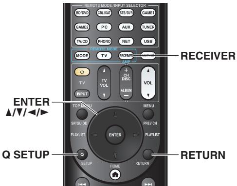 ONKYO TX-NR818 - Utilisation de l'installation rapide - 1