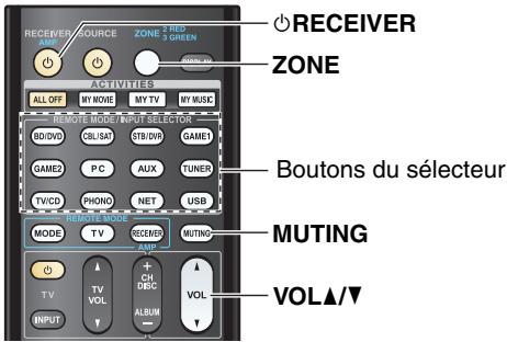 ONKYO TX-NR818 - ■ Utilisation sur la télécommande - 1