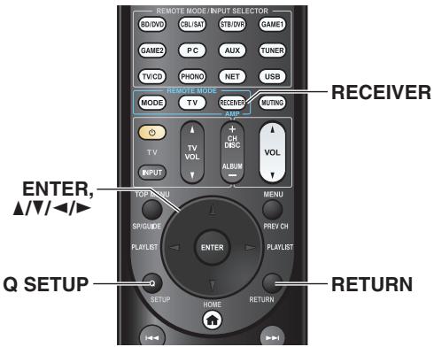 ONKYO TX-NR929 - Utilisation de l'installation rapide - 1
