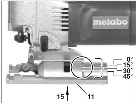 metabo 0° 15° 30° 45° 15 11